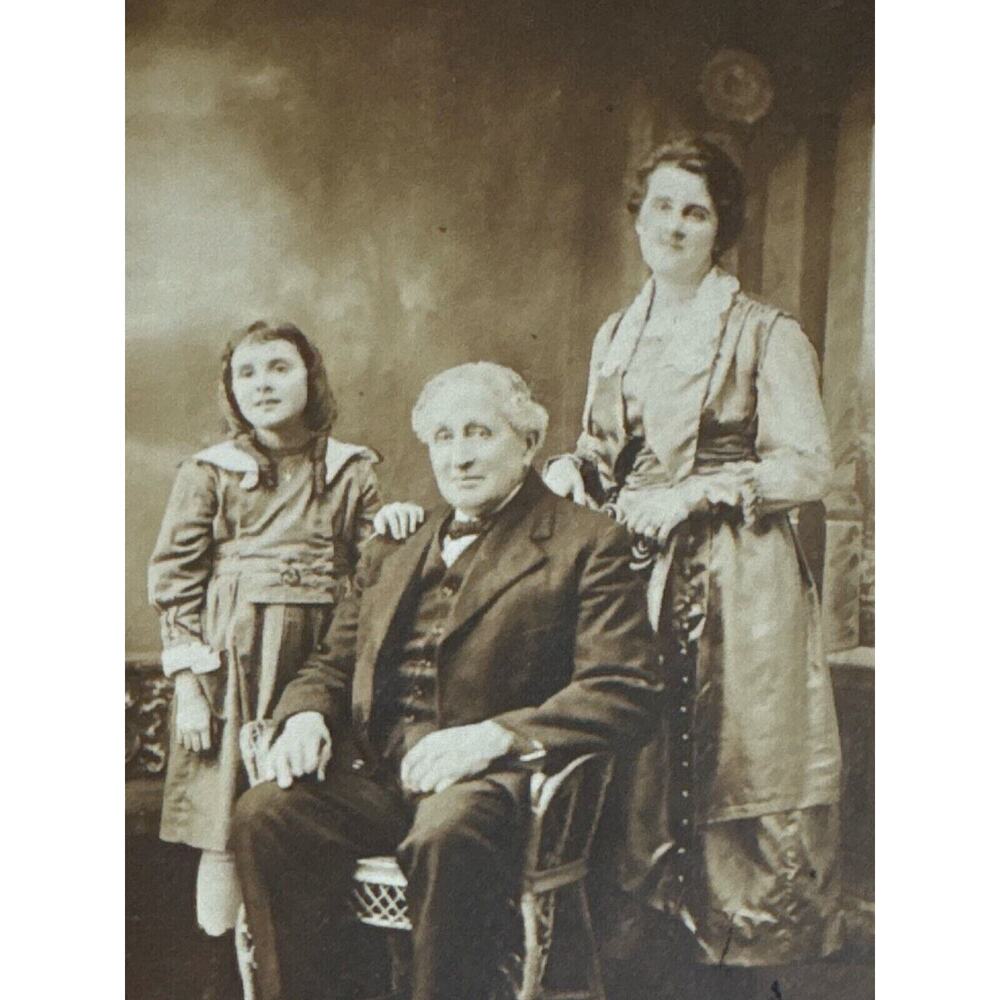 Antique Photograph Ephemera Framed Sepia Tone Family JF Fasnacht Harrisburg PA